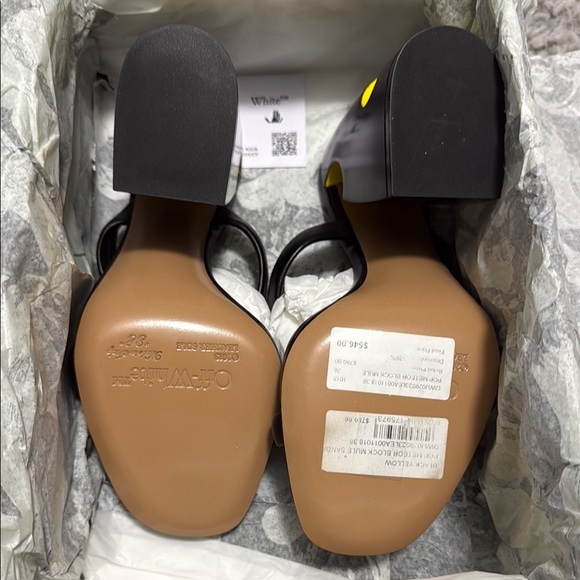 Off-White Black Strappy Heels - Picture 2 of 9